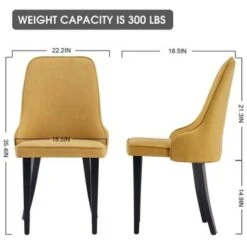 Mcombo Dining Chairs Sets Of 2, Modern Mid-Century Accent Side Chairs For Dining, Living Room, Kitchen - N/A - Black -Gourmet Interiors 18565d3c ea2d 482d bbf7 81325f9e201f