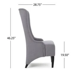Callie High-back Fabric Dining Chair By Christopher Knight Home - 23.25" L X 28.75" W X 46.25" H - Teal -Gourmet Interiors 19cc3806 b6c0 42df 8cd0 7d7997ad75a7