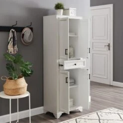 Tara Pantry - 23.75"W X 15"D X 67.75"H - White -Gourmet Interiors 1a0f3c9f 5589 4777 90d7 0c743a34893b