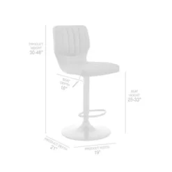 Bardot Adjustable Height Red Faux Leather Swivel Bar Stool -Gourmet Interiors 1a1e17d8 1162 4275 9105 d453af6d3de3