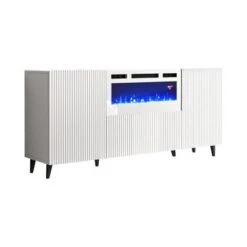 Pafos WH-EF Electric Fireplace 71" Sideboard - Black -Gourmet Interiors 1a28f95e ce68 47ff 8735 cf7447c7a595