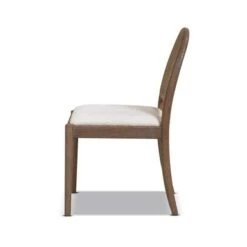 Panama 18.5" Curved Cane Rattan Ivory Side Dining Chair Set Of 2 - Ivory White Boucle -Gourmet Interiors 1a3d177c 7f27 47de b9c3 b54a8c1f2b18