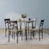 DH BASIC Small Space 4-Person Dining Set By Denhour - Natural -Gourmet Interiors 1abd85bf c43d 480c 8f71 6fb343ecd77a