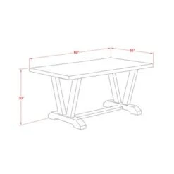 Dining Room Table Set - A Dining Table And Parson Chairs - Linen White Finish (No. Of Chairs & Bench Options) - V026CE215-7 -Gourmet Interiors 1ae0eb78 052c 4db3 9701 6d58c9d04b1d