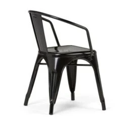 WYNDENHALL Elisse Industrial Metal Dining Arm Chair (Set Of 2), Fully Assembled - 20.6"w X 19.7"d X 28.3"h - Distressed Black And Silver 37 WYNDENHALL Elisse Industrial Metal Dining Arm Chair (Set Of 2), Fully Assembled - 20.6"w X 19.7"d X 28.3"h - Distressed Black And Silver -Gourmet Interiors 1b544660 c277 41e2 8384 08de91d585e8