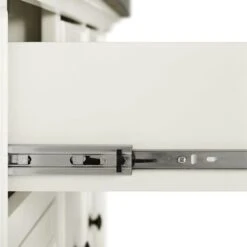 Julia Stainless Steel Top Kitchen Island - 50 "W X32 "D X 36 "H - Stationary - White - Stainless Steel -Gourmet Interiors 1ba3dfaa a5b6 4b59 b231 2ff8ff3eb1ab