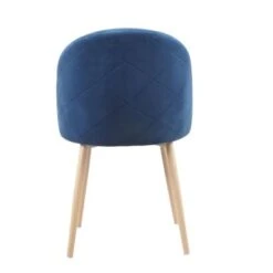 Porthos Home Jailyn Armless Metal And Velvet Dining Room Chair - Blue -Gourmet Interiors 1bc0225a 447f 4117 b045 d4000453ac46