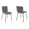 Gillian Modern Light Gray Fabric And Metal Dining Room Chairs - Set Of 2 -Gourmet Interiors 1be60a11 fe0c 434c b17d 66686f653c73