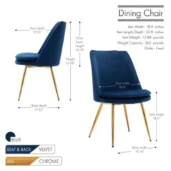 Porthos Home Tori Velvet Gold Legs Kitchen Dining Room Chair - Pink -Gourmet Interiors 1c066074 36a4 4d3c b3f4 ebee90b05c46