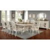 The Gray Barn Caelum Farmhouse White 96-inch Expandable Dining Table - Antique White/Brown -Gourmet Interiors 1c2c8803 6a6d 4d27 9c01 ff7c1430dba3