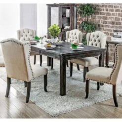 Rustic Extendable Dining Table In Antique Black - Antique Black -Gourmet Interiors 1cf45bdb 593c 4de9 adf3 75ecdbadcc42