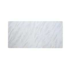 Somette Amelia White Marbleized Counter Table - Silver -Gourmet Interiors 1e22350b 9a65 4585 9167 232c64816297