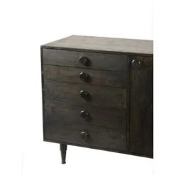 Aurelle Home Madrid Brown Wood Sideboard - Madrid -Gourmet Interiors 2049ee4a 6209 4041 898b 7c78a99603cd