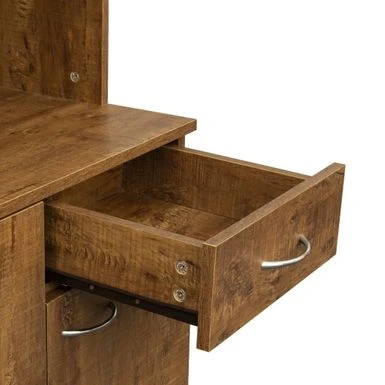 70.87" Tall Wardrobe& Kitchen Cabinet, With 6-Doors, 1-Open Shelves And 1-Drawer For Bedroom,Walnut - Natural 5 70.87" Tall Wardrobe& Kitchen Cabinet, With 6-Doors, 1-Open Shelves And 1-Drawer For Bedroom,Walnut - Natural - Image 3