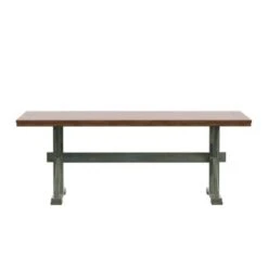 Eleanor 78-inch Oak Dining Table With X-base By INSPIRE Q Classic - Oak Top With Berry Red Base -Gourmet Interiors 216f70f1 7e67 41fa b893 31e83a615b7d