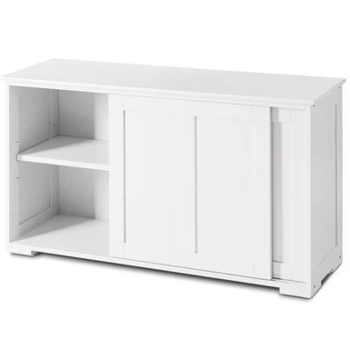 Copper Grove Okhangaron Wooden Storage Cabinet With Sliding Doors - Brown 9 Copper Grove Okhangaron Wooden Storage Cabinet With Sliding Doors - Brown - Image 7