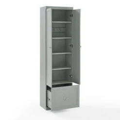 Harper Convertible Pantry Closet - 12.5" X 22" X 74" - Gray -Gourmet Interiors 21f576e6 6b87 4042 93d1 68c38522c669