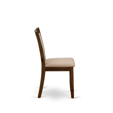 East West Furniture Linen Fabric Upholstered High Back Dining Chairs Set Of 2- (Fabric Color Options) - MZCNT04 7 East West Furniture Linen Fabric Upholstered High Back Dining Chairs Set Of 2- (Fabric Color Options) - MZCNT04 - Image 5