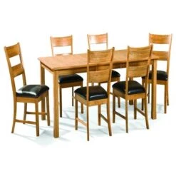 Family Dining Chestnut Extension Leg Dinette Table - Chestnut