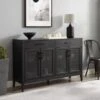 Milo Sideboard - 15.75"x56"x36" - 15.75"x56"x36" - Black -Gourmet Interiors 23686838 db3b 4731 a485 ee11c6d39fa2