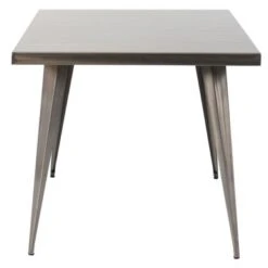 Austin Industrial Dining Table 32" X 32" - Austin Industrial Dining Table Silver -Gourmet Interiors 24190839 33bc 47ba 9ee1 d103874d514b