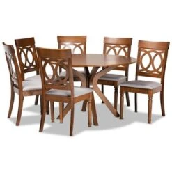 Baxton Studio Jessie Modern And Contemporary 7-Piece Dining Set - Espresso -Gourmet Interiors 24547050 318b 4714 9bfd 3a875ec803f8