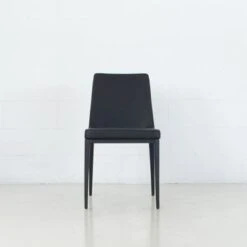 Avenue Modern Faux Leather Upholstered Dining Chair - Charcoal -Gourmet Interiors 26bb5457 16a9 4dee 9da2 6e59c1d4baed