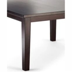 WYNDENHALL Colburn SOLID HARDWOOD And Rubberwood Contemporary Dining Table - 66 W X 40 D X 30 H - Java Brown -Gourmet Interiors 275429ff 1f70 4d15 a0ab 6f623202144e