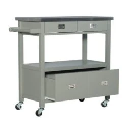 Schley Kitchen Cart Grey 26 Schley Kitchen Cart Grey -Gourmet Interiors 282dbf01 8011 4f13 8717 ca64df314d3d