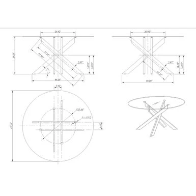 Somette Davis Round Glass Dining Set With Mustard Swivel Club Chairs - Mustard 15 Somette Davis Round Glass Dining Set With Mustard Swivel Club Chairs - Mustard - Image 13