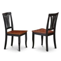 Kitchen Table Set - One Dover Dining Table And Kitchen Chairs - Black And Cherry Finish (Pieces & Seat Type Options) - DOAV9-BCH-W -Gourmet Interiors 28c7eaf7 dd3f 4255 aa57 4ea3b8698f74