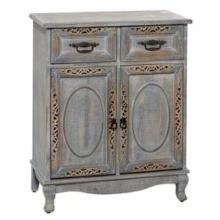 Gray Wood Intricately Carved Vintage Cabinet - Grey - Dresser 34 Gray Wood Intricately Carved Vintage Cabinet - Grey - Dresser -Gourmet Interiors 28e73525 7fc4 4280 8c9b 21162d0e470c