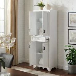 Tara Pantry - 23.75"W X 15"D X 67.75"H - White -Gourmet Interiors 292bc353 fe87 401b aec7 075bdd568a43