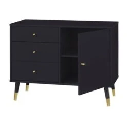 Carson Carrington Horsens 3-Drawer Mid-Century Modern Buffet/Sideboard - Walnut -Gourmet Interiors 29aabc85 d840 4408 aa6b 91eff2f1dc42