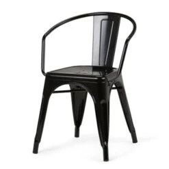 WYNDENHALL Elisse Industrial Metal Dining Arm Chair (Set Of 2), Fully Assembled - 20.6"w X 19.7"d X 28.3"h - Distressed Black And Silver 40 WYNDENHALL Elisse Industrial Metal Dining Arm Chair (Set Of 2), Fully Assembled - 20.6"w X 19.7"d X 28.3"h - Distressed Black And Silver -Gourmet Interiors 2a6c27fe 8016 4306 beac ee1b112c320d