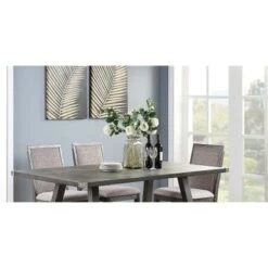 Rubber Wood Dining Table In Dark Grey - Counter Height -Gourmet Interiors 2ac491d5 faf0 4166 b9de d930d673f88f