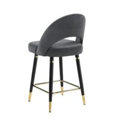 Lindsey Arched Back Upholstered Counter Height Stools Grey (Set Of 2) -Gourmet Interiors 2c153329 b5bc 48e5 ab28 8d4ff18fbe04