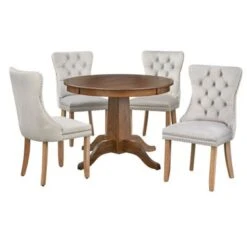 Simple Living Delaney 5-piece Dining Set - Grey -Gourmet Interiors 2c4643e4 a8be 46a5 8997 413d8b365ad2