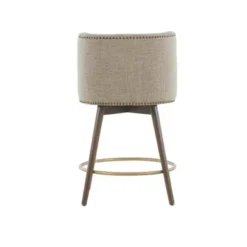 Jett Swivel Beige Upholstered Counter Stool -Gourmet Interiors 2c4984e1 f60a 44fb bf61 026e83bbd48d