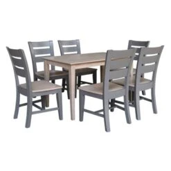 30x48 Dining Table With Chairs - 6 Chair