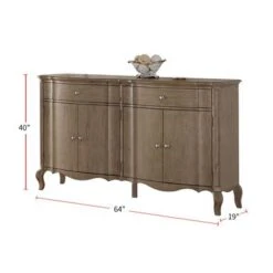 Server With Drawers In Antique Taupe - Antique Taupe -Gourmet Interiors 2d28fd92 d1cb 49db bd43 aa98dfc50688