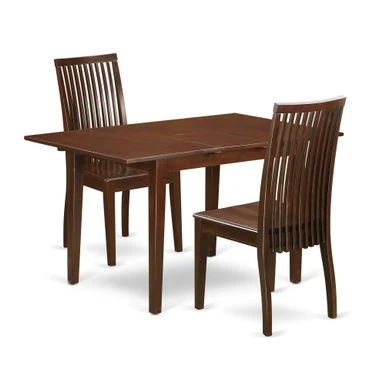 Wooden Dining Table Set - Butterfly Leaf Kitchen Dining Table And Dining Chairs (Color, Pieces & Seat Type Options) - NOIP5-LWH-W 18 Wooden Dining Table Set - Butterfly Leaf Kitchen Dining Table And Dining Chairs (Color, Pieces & Seat Type Options) - NOIP5-LWH-W - Image 16