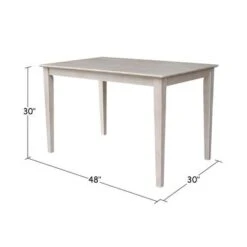 The Gray Barn Fairy Glen Solid Wood Fixed Top Table With Shaker Legs - Weathered Gray -Gourmet Interiors 2dcd4fef f1f8 4d08 a5e2 b4529c7c611c