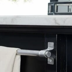 Porch & Den Ariana Marble Top Kitchen Island - Ebony -Gourmet Interiors 2e23225d 8722 48fd 8009 18ffed390827