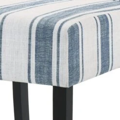 Pollards Upholstered Dining Chairs (Set Of 2) By Christopher Knight Home - Dark Blue + Light Beige + Plaid -Gourmet Interiors 2e4cc2f1 abf0 4579 ad32 50fa09678c83