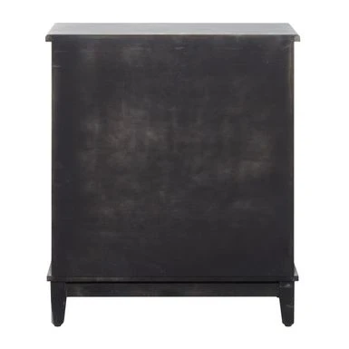 Gray Wood Intricately Carved Vintage Cabinet - Grey - Dresser 18 Gray Wood Intricately Carved Vintage Cabinet - Grey - Dresser - Image 16