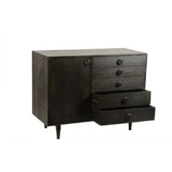 Aurelle Home Madrid Brown Wood Sideboard - Madrid -Gourmet Interiors 30162c66 3dc2 437d 9e11 ea18a852e5b8