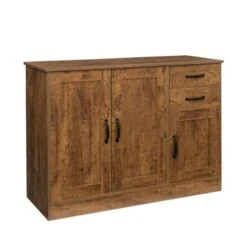 Nestfair Modern Wood Buffet Sideboard Console Table With 2 Doors - Oak -Gourmet Interiors 316c4629 9a89 44fd 9f74 28369daa828f