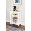 Causey Kitchen Cart White -Gourmet Interiors 318299e0 c361 4d8c bdd2 560c780b2abd
