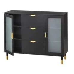 Simple Living Kragen Sideboard - Black -Gourmet Interiors 31c364c9 0e42 48d0 9163 55b929b5728e